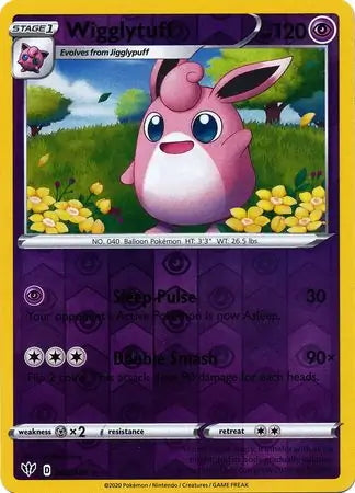 Darkness Ablaze Wigglytuff #68/189 reverse holo